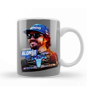Racing Alonso Kupa Bardak Porselen