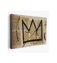 Jean Michel Basquiat Notlar ve Taç Eseri Kanvas Tablo-5001