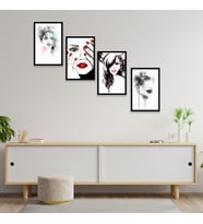 4 Parçalı Çerçeve Görünümlü Mdf Tablo 01