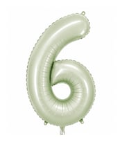 6 Rakam Folyo Balon Yeşil Rengi (76 cm)