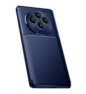 Reno 11 FS Kılıf Auto Focus Karbon Kapak - Lacivert