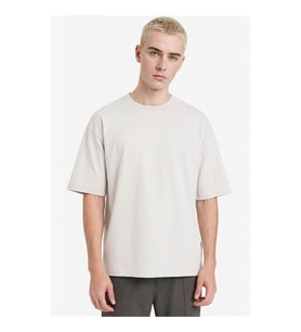 Defacto Boxy Fit Taş Erkek T-Shirt D5875AX/GR368