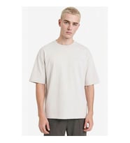 Defacto Boxy Fit Taş Erkek T-Shirt D5875AX/GR368