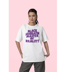 Black Sabbath Master Of Reality Yazılı Unisex Oversize Müzik Grubu Tişört