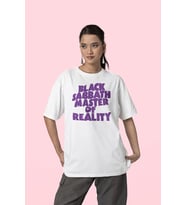 Black Sabbath Master Of Reality Yazılı Unisex Oversize Müzik Grubu Tişört
