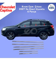 Chevrolet Captiva Krom Cam Çıtası 6 prç. 2007 Üzeri P. Çelik