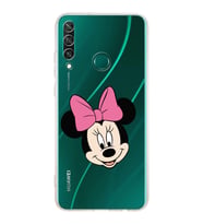 Huawei Y6 p  Kamera korumalı Kapak Minnie Mouse Tasarımlı  Şeffaf Kılıf