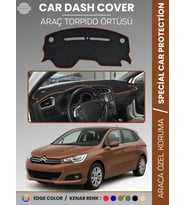 CITROEN C4 (2005-2020) Torpido Örtüsü Ön Göğüs Torpido Koruma Tam Uyum Çatlamayı Önler Kolay Montaj
