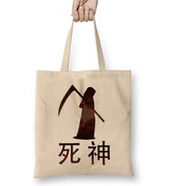 Grim Reaper Shinigami Japan Bez Çanta Uzun Saplı
