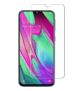 Samsung Galaxy A40 Uyumlu Ekran Koruyucu Screen Protector Tempered Glass Kristal Netliğinde %100 HD Görüntü, Yüksek Kalite Kırılmaz Temperli Cam (Şeffaf)