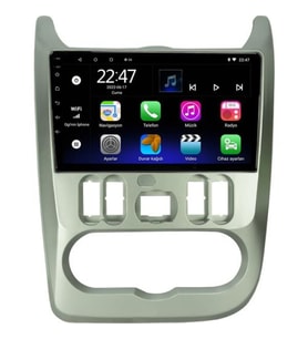 Dacia Logan Android Navigasyon ve Multimedya Sistemi 9 inç Double Teyp 2011-2014