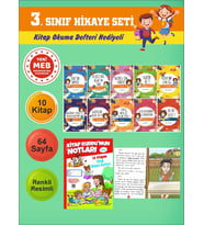 3.Sınıflar İçin Okumayı Sevdiren 10 lu Hikaye Seti 8 (Kitap Okuma Defteri Hediyeli)
