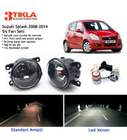 Suzuki Splash 2008-2014 Beyaz Led Xenon Sis Farı Seti