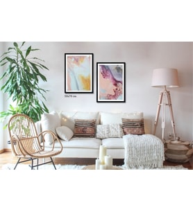 Çerçeveli Doku Efektli Tablo Seti 105x90 cm
