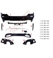 MERCEDES - ARKA TAMPON SET (AMG) W212 2013-
