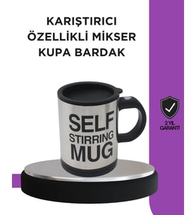 Toz İçecekler İçin Hızlı Karıştırma Özellikli Termos Kupa