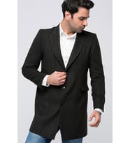 PLT8343 DEWBERRY ERKEK PALTO-SİYAH