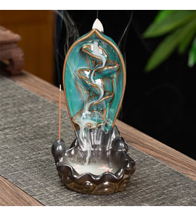 Şelale Tasarımlı Geri Akışlı Tütsülük 22*12*10*cm - Tütsü Hediyeli