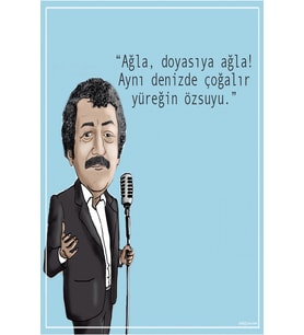Müslüm Gürses Tasarımlı Ahşap Poster