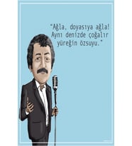 Müslüm Gürses Tasarımlı Ahşap Poster