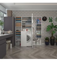 Kenzlife çamaşır makinesi dolabı kasparovmega byz 180*156*55-20 banyo kapaklı arkalıksız (Karışık)