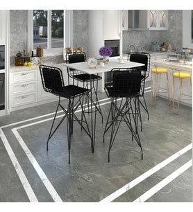 Knsz masa sandalye takımı hem105zengin byzsyh 100*070 4 sandalye syhsyh sırt minderli