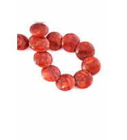 Mercan Doğal Taş Pembe Rondela Kesim 4x6mm Dizi