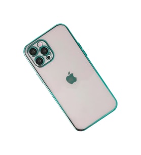 Newface iPhone 12 Pro Kılıf Razer Lensli Silikon - Yeşil