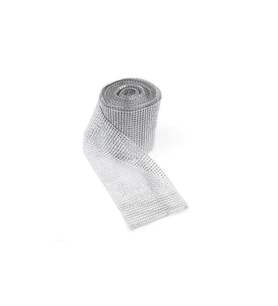 Taş Görünümlü Plastik Şerit 14 Cm (9 Metre)  Gümüş