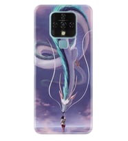 Tecno Camon 16 18P Pova Pova 3 Pova Neo Kılıf Desemli Silikon Kız ve Ejderha 1742