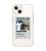 Iphone 14 Plus Uyumlu Regular Show Mordecai ve Rigby Desenli Şeffaf Telefon Kılıfı