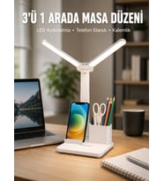 Ayarlanabilir Açıya Sahip Masa Lambası Kademeli Işık Seviyesi, Modern ve Kompakt Tasarım Yeni Nesil