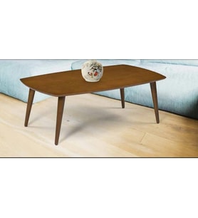  Orta sehpa 11782 OSM OVAL Model Kayın retro Ayak Parlak Ceviz Tabla El Yapım 