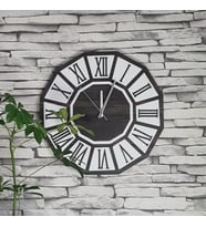 Kişiye Özel Dekoratif Ahşap Duvar Saati 50 cm