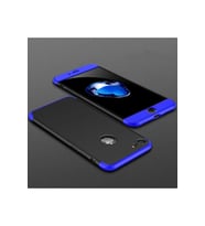 Apple iPhone 5 Uyumlu Kılıf Zore Ays Kapak (Siyah-Mavi)