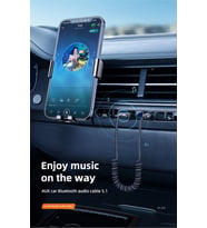 Bluetooth Car Receiver Aux, Gri