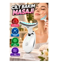 Şarjlı EMS Cilt Bakım Masaj Cihazı Temizleme, Sıkılaştırma ve Işık Terapili