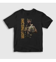 Presmono Unisex Çocuk Siyah King Ufc Conor McGregor T-Shirt 311749tt