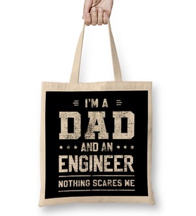 Mens Dad And Engineer Funny Fathers Gift Ideas 02 Bez Çanta Uzun Saplı