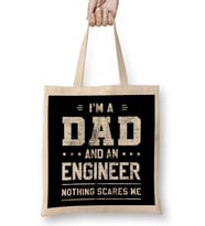 Mens Dad And Engineer Funny Fathers Gift Ideas 02 Bez Çanta Uzun Saplı