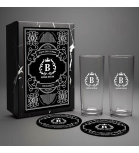 Kişiye Özel Premium Rakı Bardağı Seti – Premium Kutuda – İçki Sever Arkadaşa Hediyelik