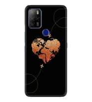Omix X300 X500 X400 X600 X700 Kılıf Desemli Silikon Plane Heart 1721