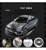 Fiat Egea Oto Araç Kapı Koruma Fitili 5metre Parlak Siyah Renk