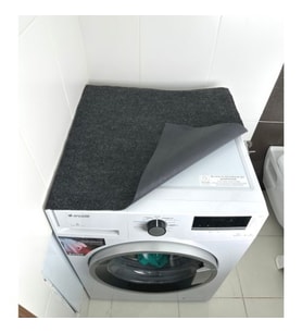 Beylini Çamaşır Makinası Örtüsü Koruma Matı Kaymaz Taban Sıvı Geçirmez Yıkanabilir (Antrasit)
