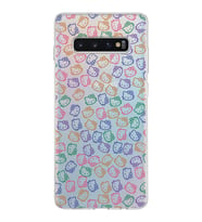 Samsung Galaxy S10 Plus Kapak Hello Kitty Tasarımlı Şeffaf Silikon Kılıf