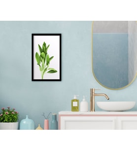 BK Home Banyo Dekoratif Ahşap Siyah Çerçeveli Tablo-13