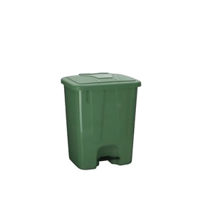 40 lt Köşeli Pedallı Plastik Çöp Kovası, İç Kovası Yok