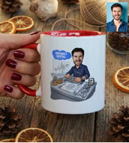Kişiye Özel Karikatürlü Makine Mühendisi Kupa Bardak Mühendisler Günü Hediyesi