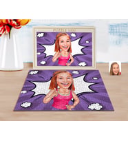 BK Gift Kişiye Özel Abla Karikatürlü 1000 Parça Profesyonel Puzzle-1