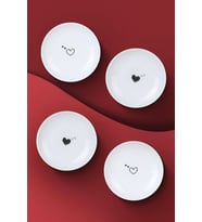 Kütahya Porselen Kütahya Porselen Pretty 4 Parça 10 Cm Tabak